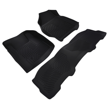 All-Weather Carpet Floor Mats compatible for Ford F250 F350 F450 F550 Crew Cab 1999-2007