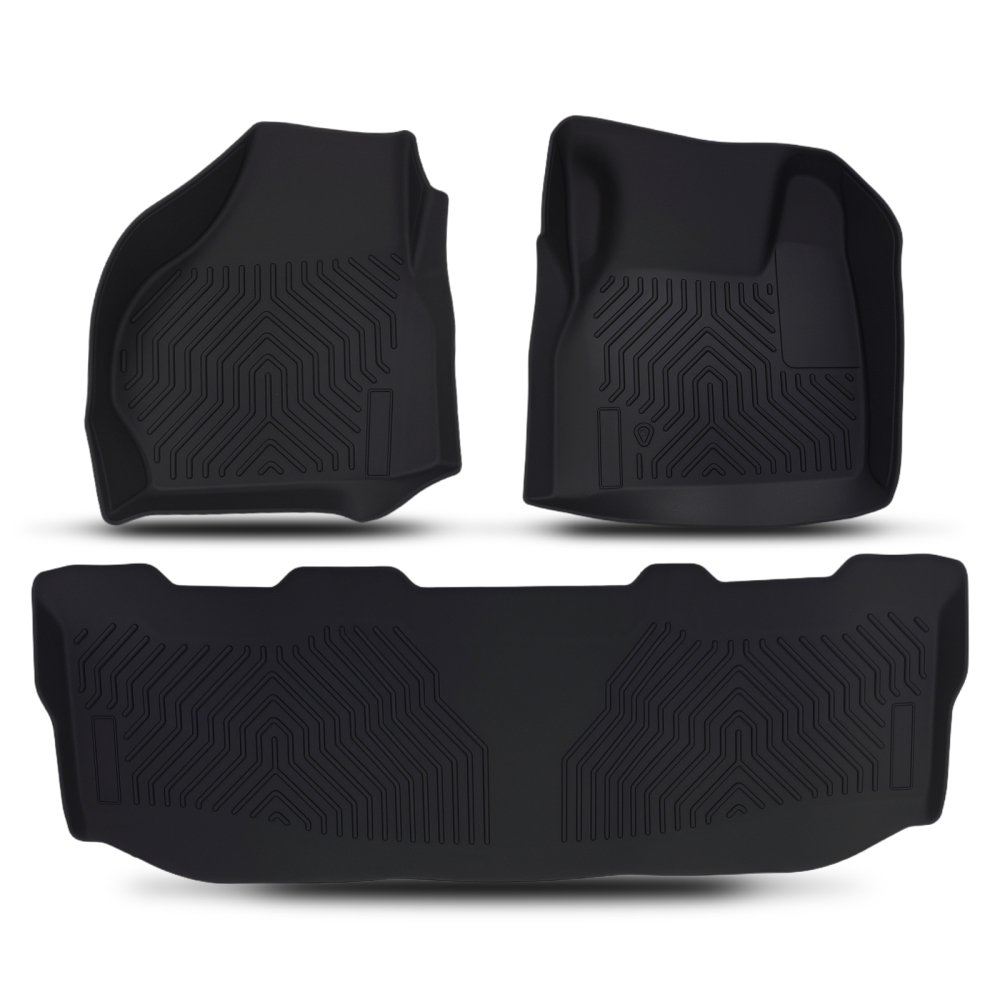 All-Weather Carpet Floor Mats compatible for Ford F250 F350 F450 F550 Crew Cab 1999-2007