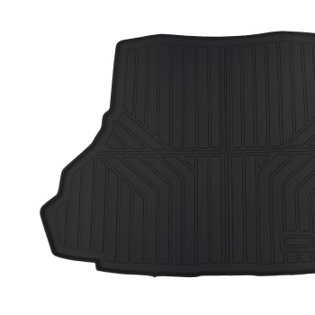Black TPE Boot Protection Mat compatible for Ford Mustang 2015-2023 Cargo Liner Non-Slip