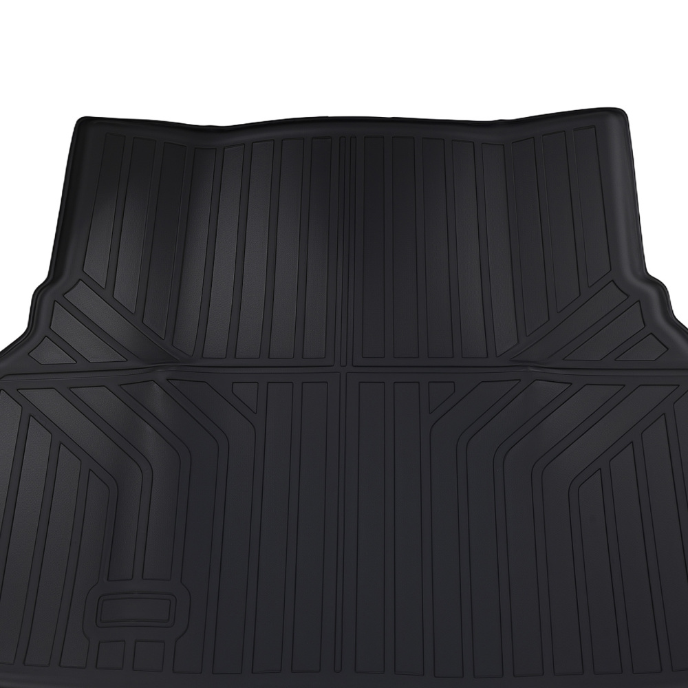 Black TPE Boot Protection Mat compatible for Ford Mustang 2015-2023 Cargo Liner Non-Slip