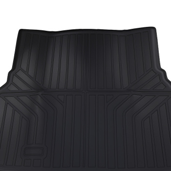 Black TPE Boot Protection Mat compatible for Ford Mustang 2015-2023 Cargo Liner Non-Slip