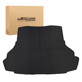 Black TPE Boot Protection Mat compatible for Ford Mustang 2015-2023 Cargo Liner Non-Slip