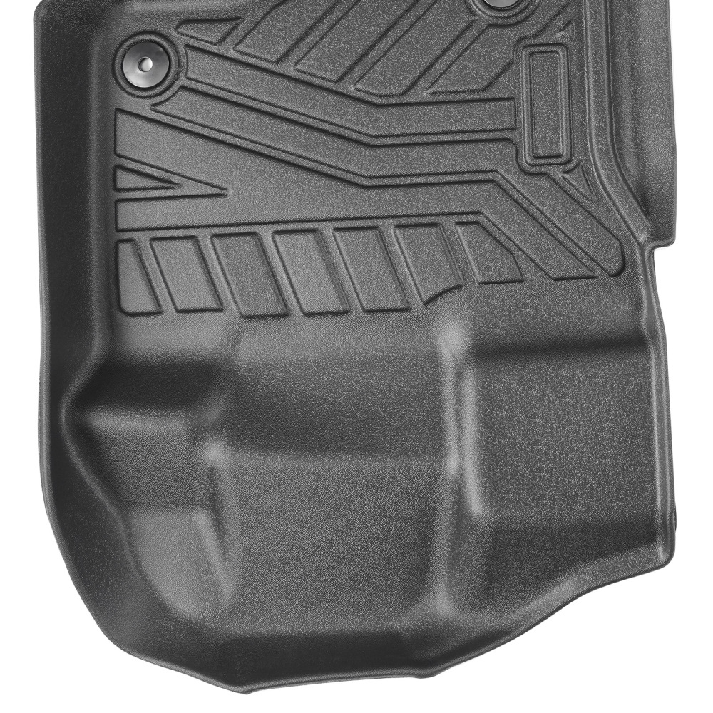 TPE Floor Mat Liners compatible for Ford F-150 Super Crew Cab 15-24 All Weather Waterproof