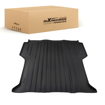 5FT Black TPE Truck Bed Mat compatible for Ford Ranger 2024 All Weather Anti-Slip