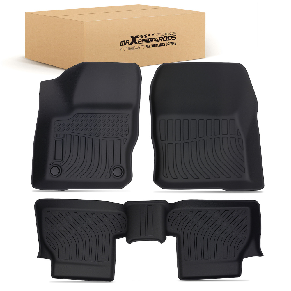 All Weather Carpet Floor Mats compatible for Ford Focus 2012-2018 TPE Floor Liners