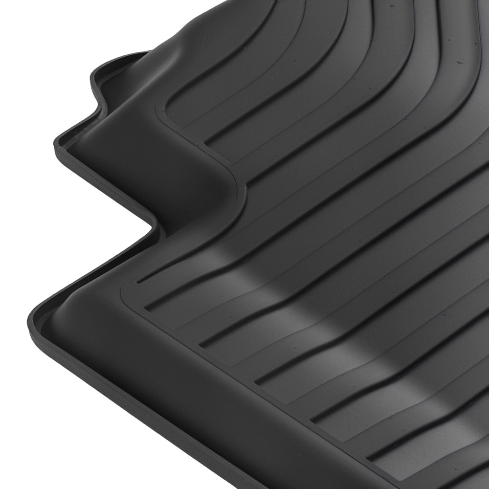 All Weather Floor Mats compatible for Ford Fusion compatible for Lincoln MKZ 2013-2016 Floor Liners Rubber