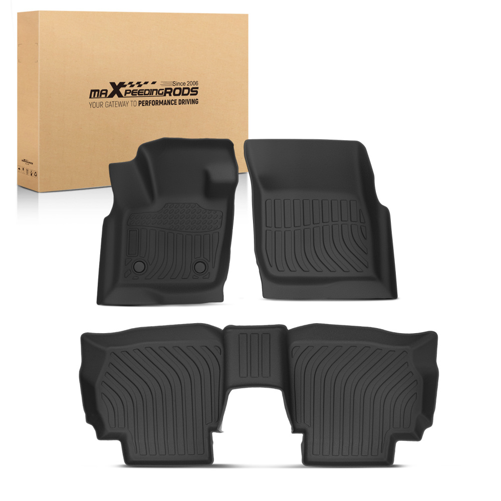 All Weather Floor Mats compatible for Ford Fusion compatible for Lincoln MKZ 2013-2016 Floor Liners Rubber