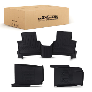 All Weather Black Floor Mat compatible for GMC Canyon/Compatible for Chevy Colorado 2015-2022 Crew