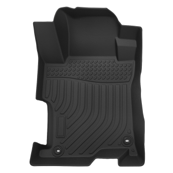 All Weather Floor Mat Set compatible for Honda Accord Sedan 2008-2012 TPE Black Car Carpet