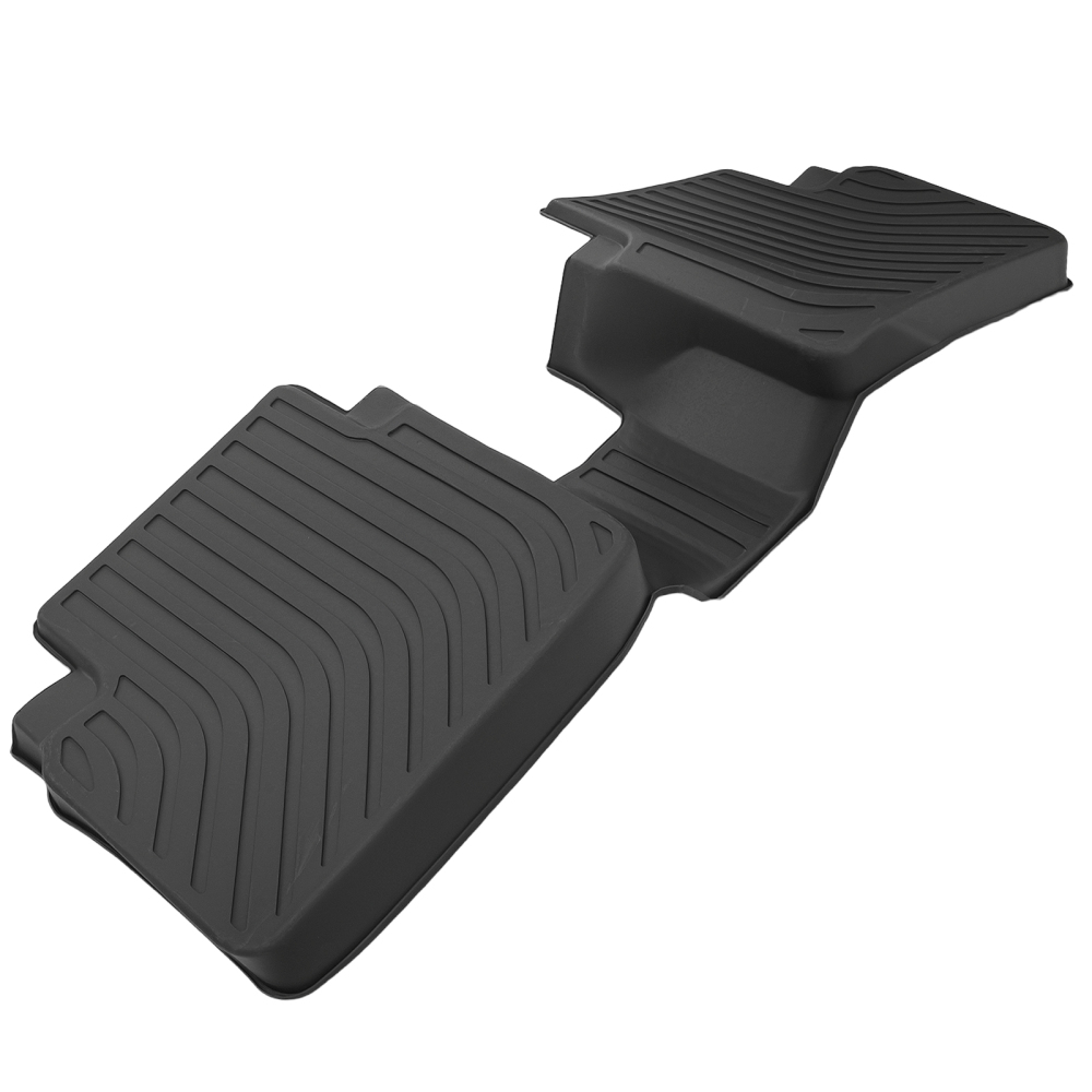 All Weather Floor Mat Set compatible for Honda Accord Sedan 2008-2012 TPE Black Car Carpet