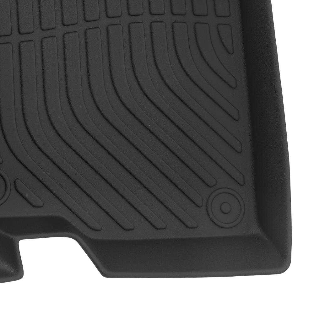 All Weather Floor Mat Set compatible for Honda Accord Sedan 2008-2012 TPE Black Car Carpet