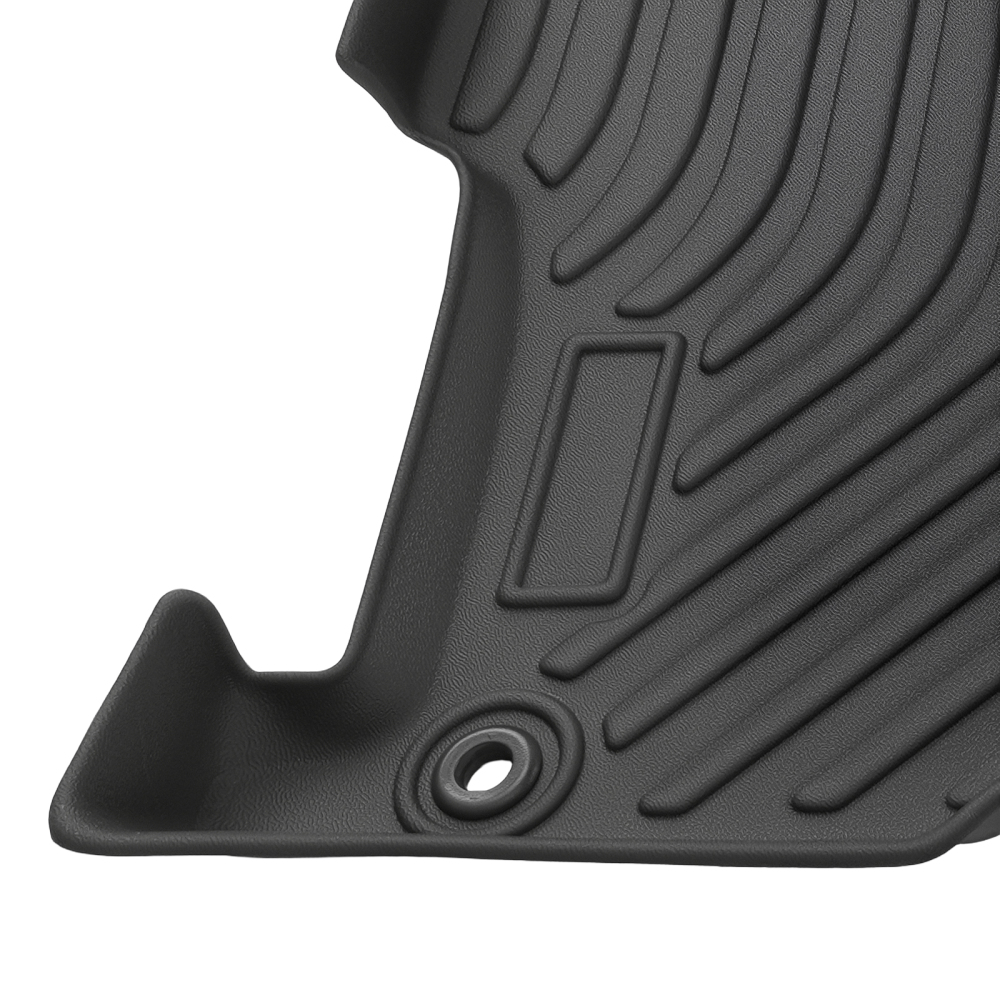 All Weather Floor Mat Set compatible for Honda Accord Sedan 2008-2012 TPE Black Car Carpet