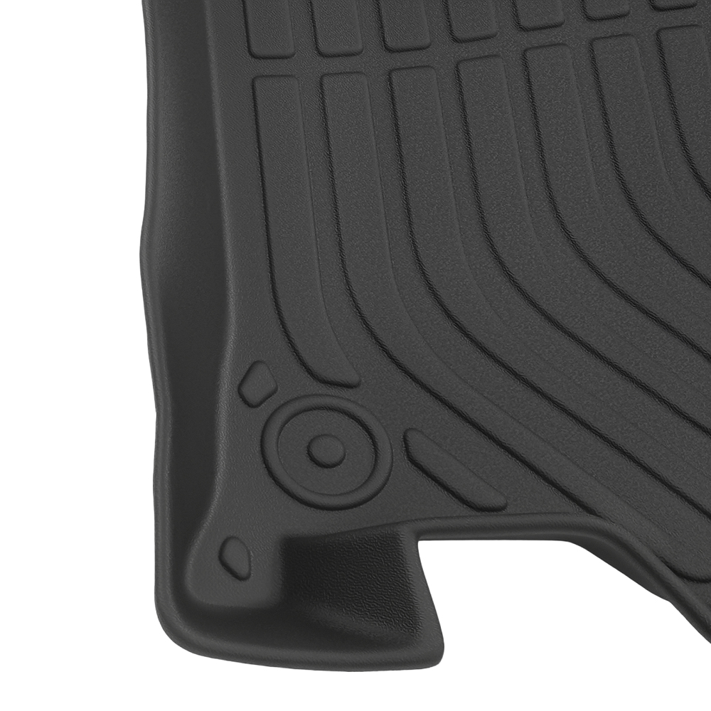 All Weather Floor Mat Set compatible for Honda Accord Sedan 2008-2012 TPE Black Car Carpet