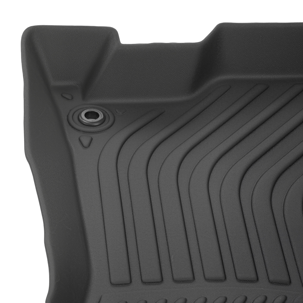 All Weather Floor Mat Set compatible for Honda Accord Sedan 2008-2012 TPE Black Car Carpet