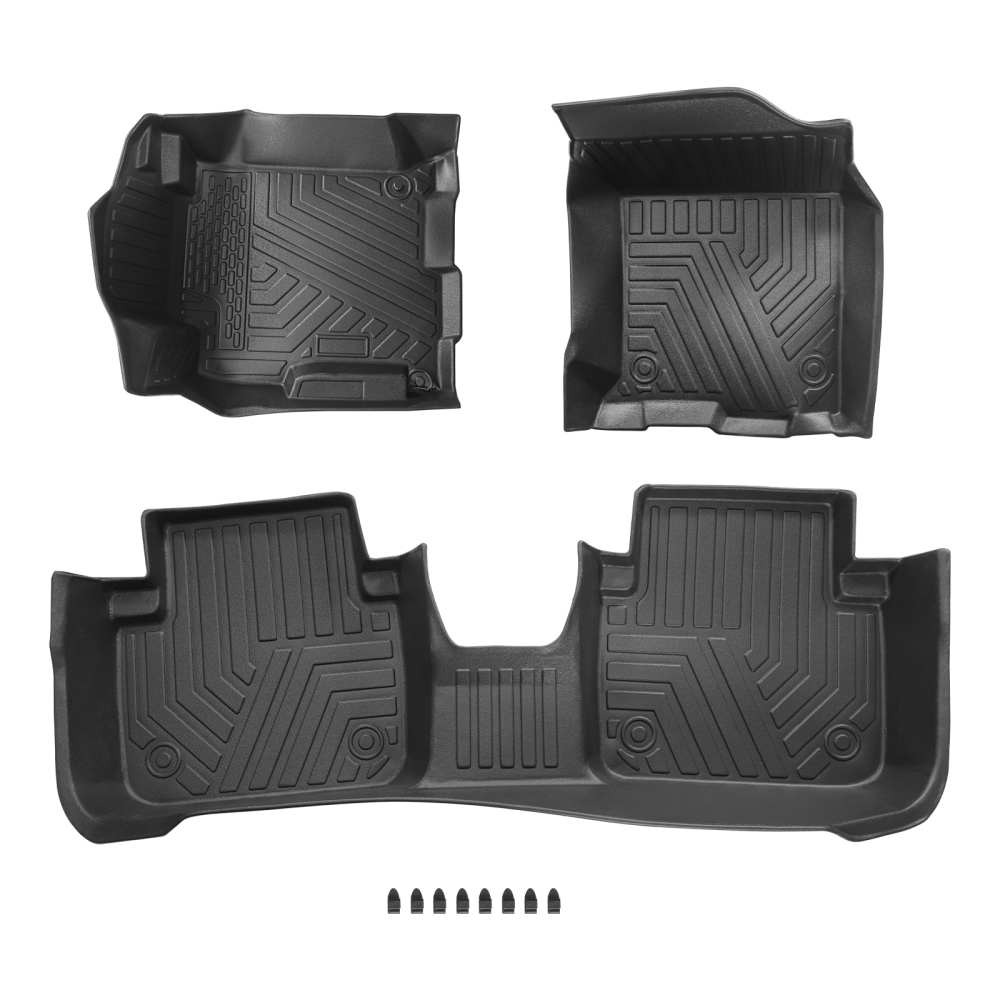 Floor Mats Liners Black TPE All Weather compatible for Honda Accord Sedan 2013-2017 New