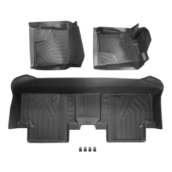 Floor Mats Liners Black TPE All Weather compatible for Honda Civic 2012 2013-2015 New
