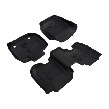 All Weather Carpet Floor Mats compatible for Honda 2015-2020 TPE Anti-Slip Floor Liners