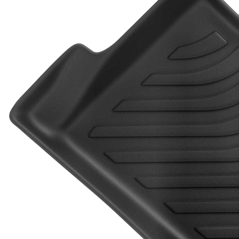 Black TPE Carpet Floor Mats compatible for Hyundai Kona 2018-2023 Waterproof FrontRear