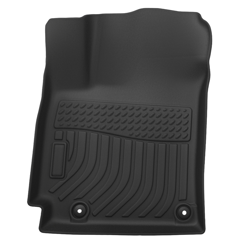 Black TPE Carpet Floor Mats compatible for Hyundai Kona 2018-2023 Waterproof FrontRear