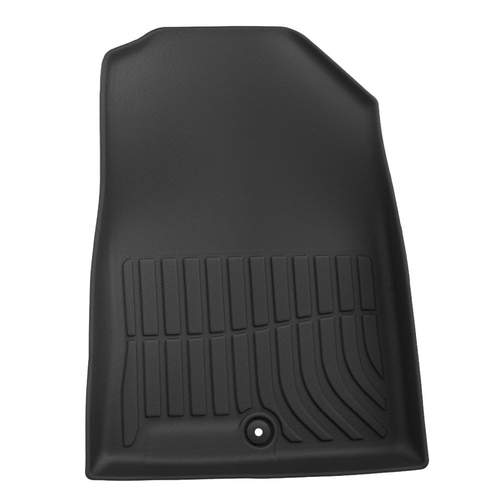 Black TPE Carpet Floor Mats compatible for Hyundai Kona 2018-2023 Waterproof FrontRear