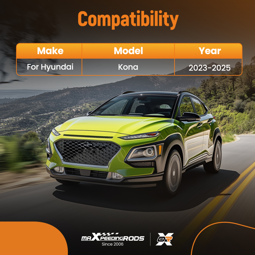 Boot Mat Trunk Liner compatible for Hyundai Kona 2023-2025 TPE Cargo Protection Anti-Slip