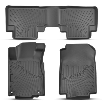 Front & Rear TPE Floor Mats All Weather Car Liners compatible for Honda CR-V EX 2012-2016