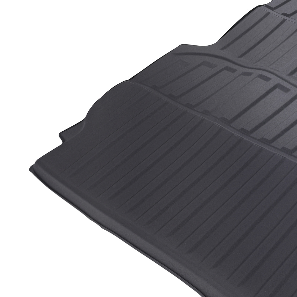 Black TPE Trunk Bed Mat compatible for Honda Ridgeline 5.3Ft 2017-2025 Anti-Slip Waterproof