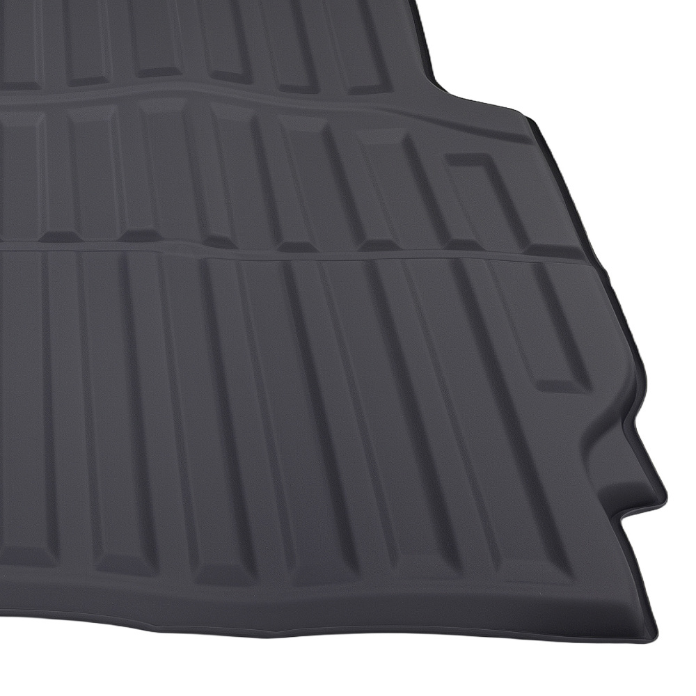 Black TPE Trunk Bed Mat compatible for Honda Ridgeline 5.3Ft 2017-2025 Anti-Slip Waterproof