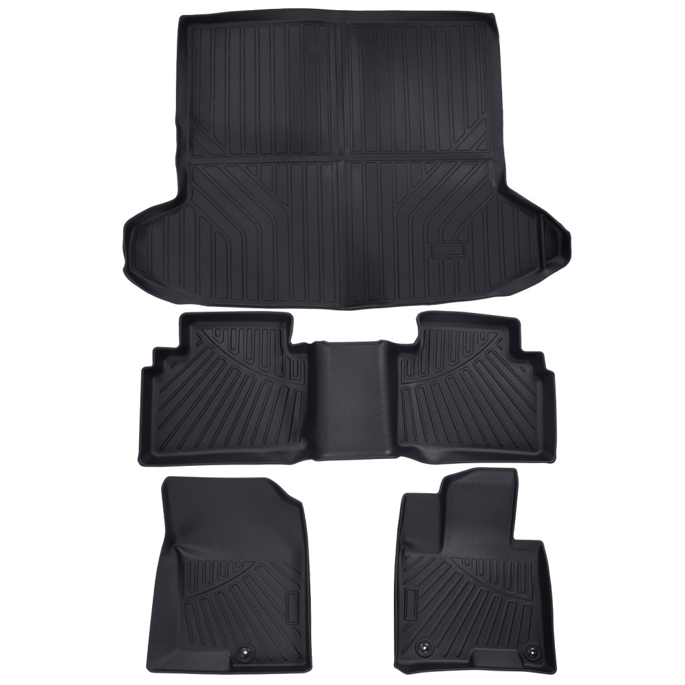 3D Floor MatsCargo Liner Full Cover compatible for Hyundai Tucson 2022-2024 Rubber TPE