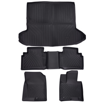 3D Floor MatsCargo Liner Full Cover compatible for Hyundai Tucson 2022-2024 Rubber TPE