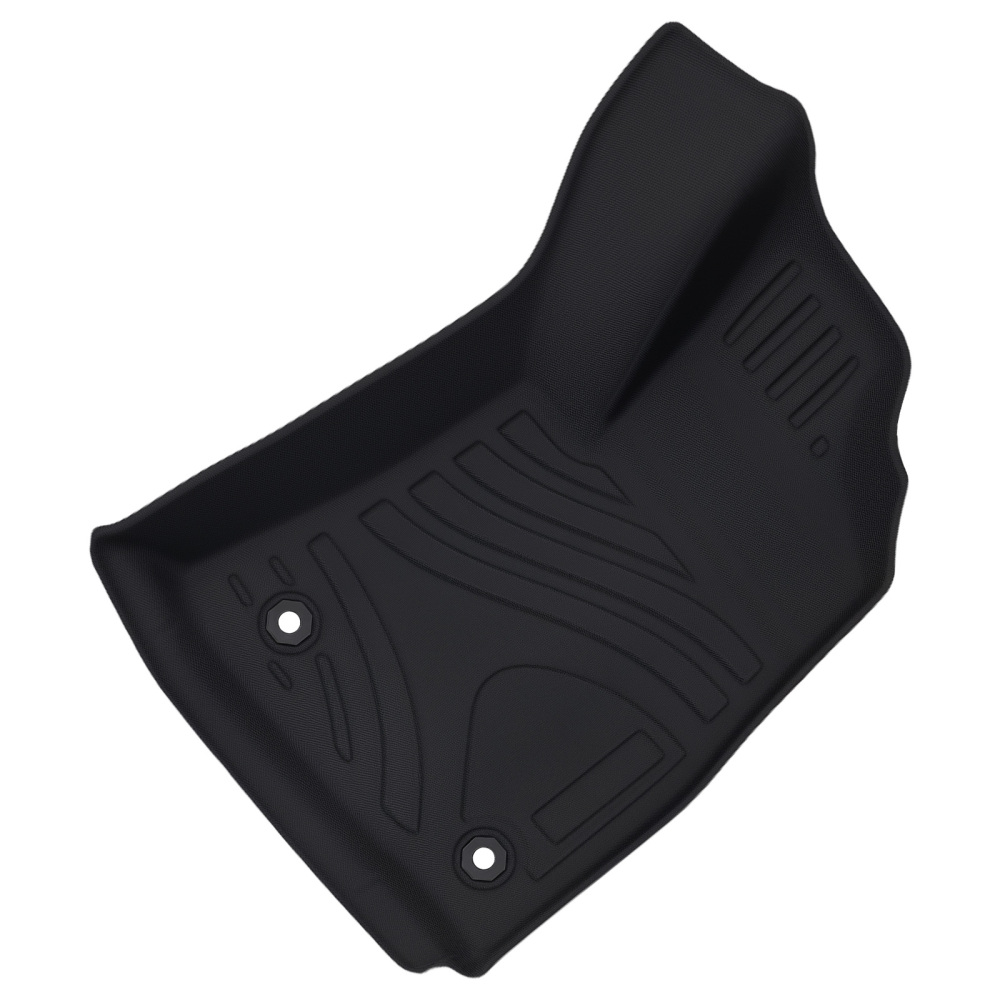 All Weather Black Floor Mats compatible for Toyota Hilux Dual Cab 2015-2023 TPE Car Carpet