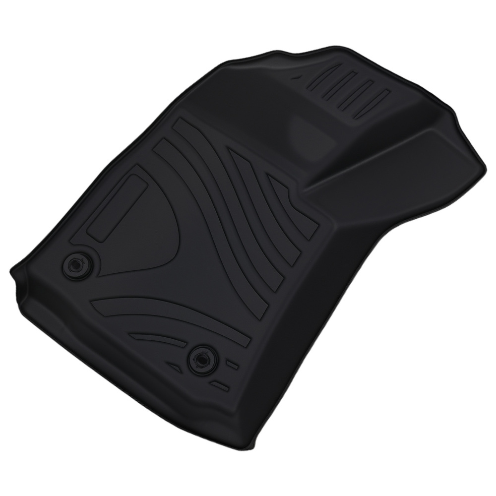 All Weather Black Floor Mats compatible for Toyota Hilux Dual Cab 2015-2023 TPE Car Carpet