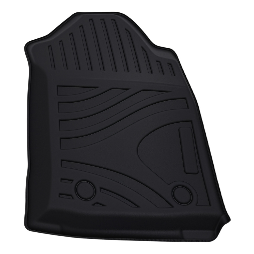 All Weather Black Floor Mats compatible for Toyota Hilux Dual Cab 2015-2023 TPE Car Carpet