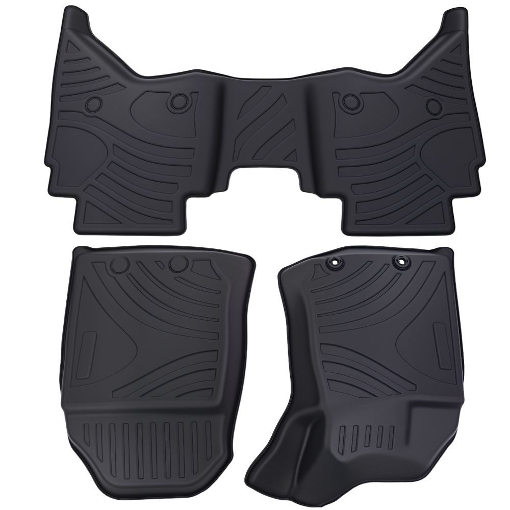 All Weather Floor Mat Liner compatible for ISUZU D-MAX DMAX 2020-2025 Black TPE Waterproof