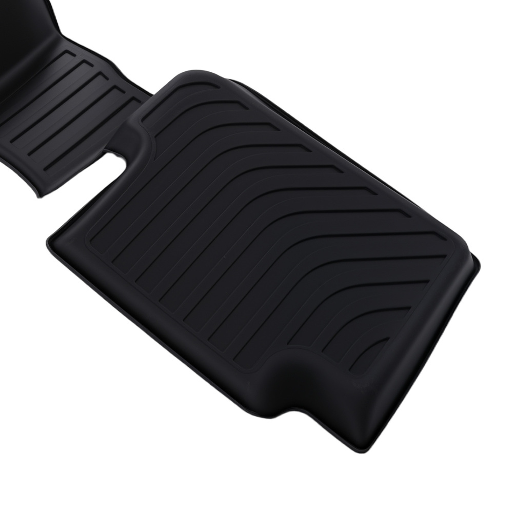 All Weather Floor Mats compatible for Jeep Cherokee 2015-2023 TPE Black Anti-Slip Car Mat