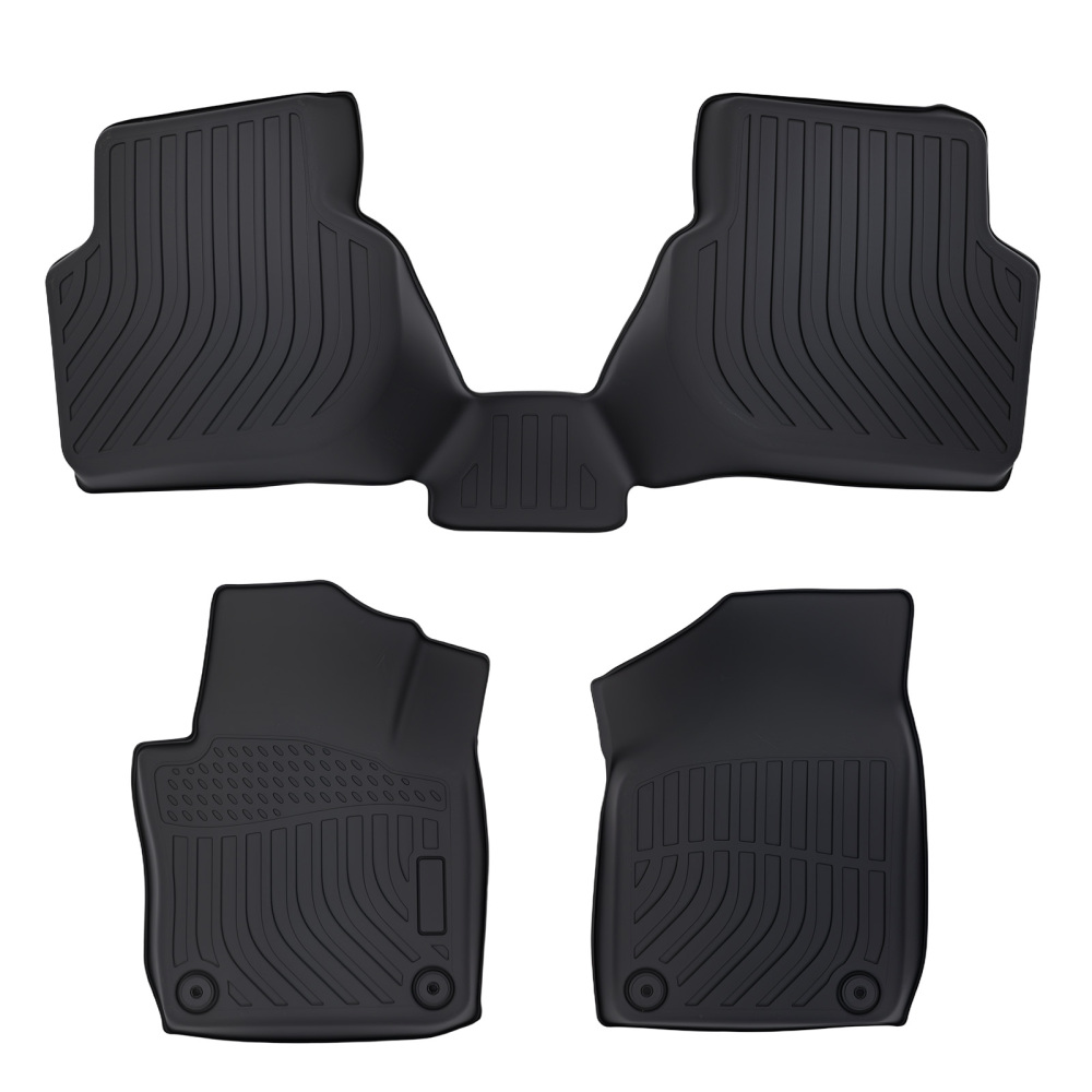 All-Weather Carpet Floor Mats compatible for Volkswagen Jetta 2011-2018 TPE Anti-Slip