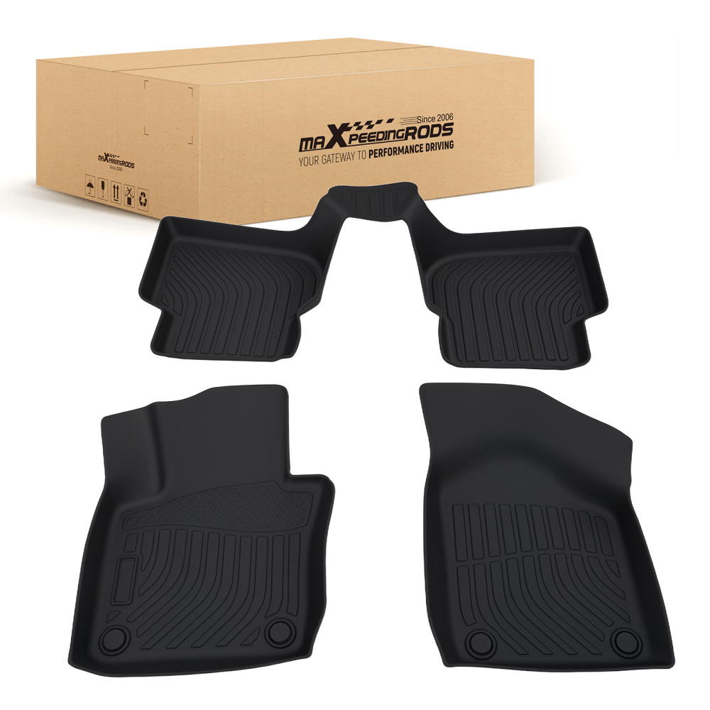 All-Weather Carpet Floor Mats compatible for Volkswagen Jetta 2011-2018 TPE Anti-Slip