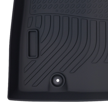 All-Weather Black Floor Mats compatible for Kia Niro 2023-2024 TPE Rubber Waterproof