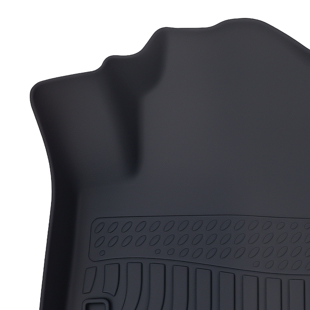 All-Weather Black Floor Mats compatible for Kia Niro 2023-2024 TPE Rubber Waterproof