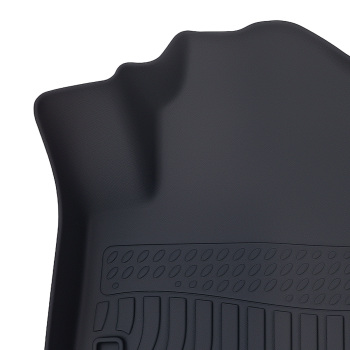 All-Weather Black Floor Mats compatible for Kia Niro 2023-2024 TPE Rubber Waterproof