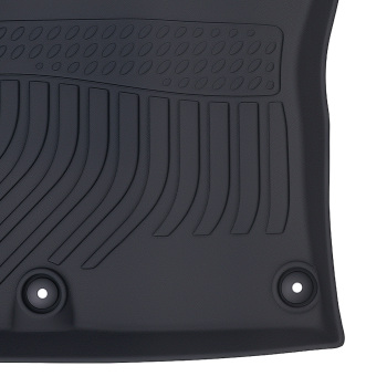 All-Weather Black Floor Mats compatible for Kia Niro 2023-2024 TPE Rubber Waterproof