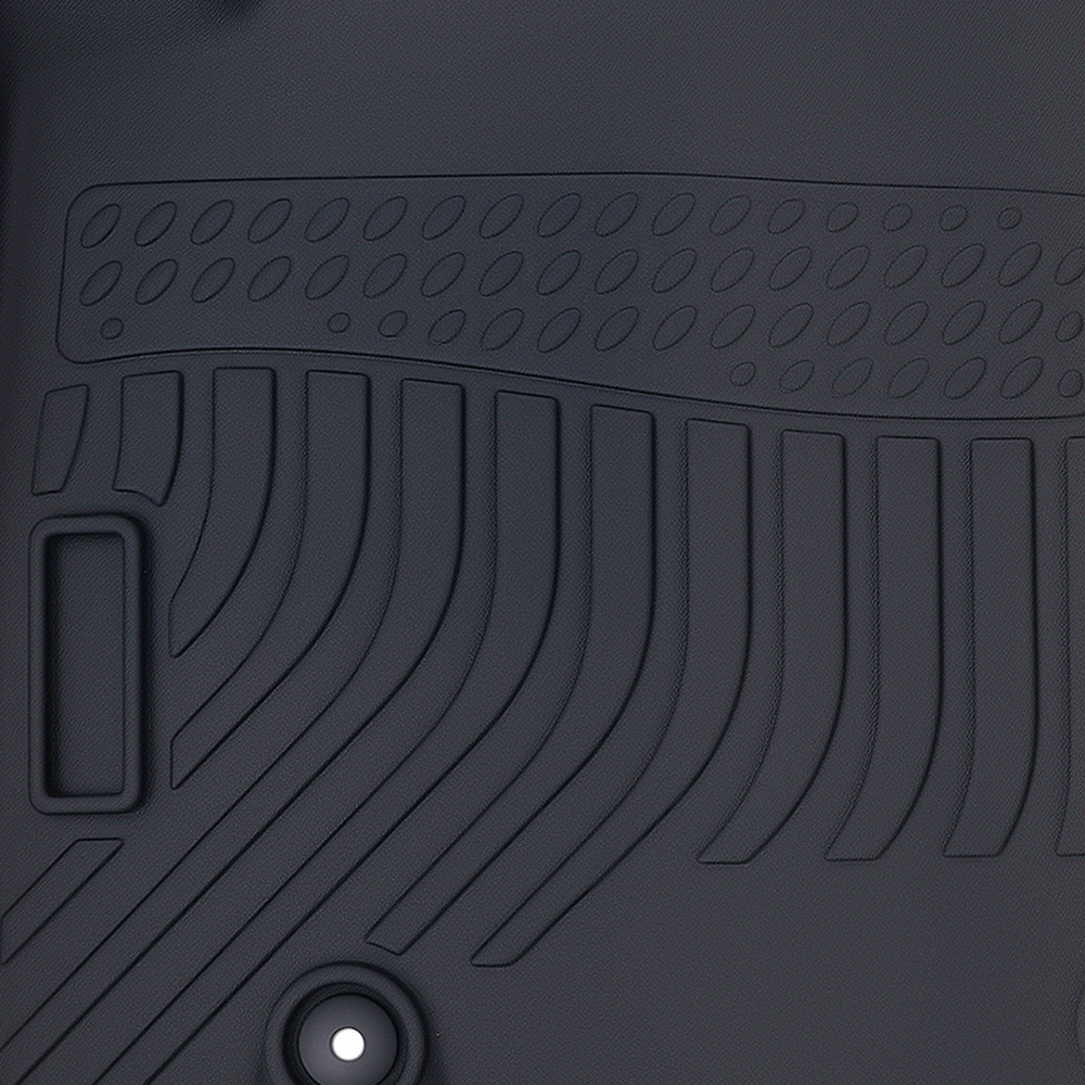 All-Weather Black Floor Mats compatible for Kia Niro 2023-2024 TPE Rubber Waterproof