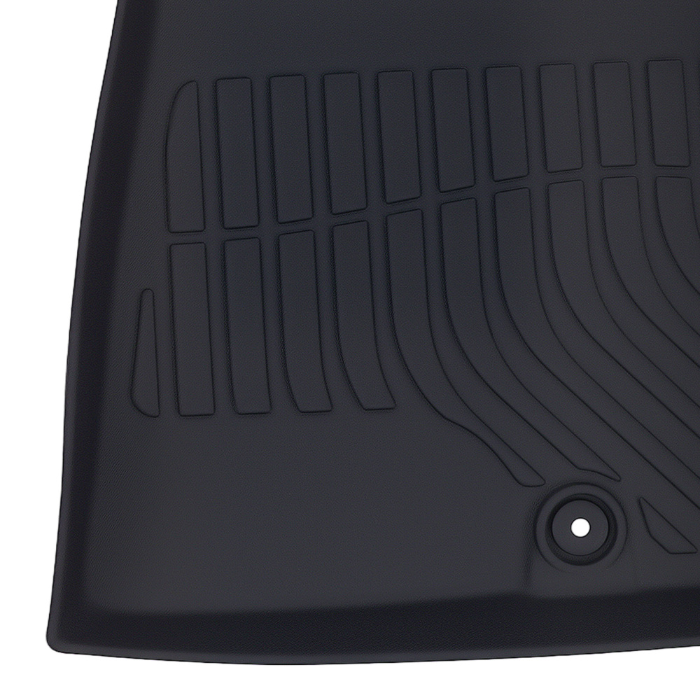 All-Weather Black Floor Mats compatible for Kia Niro 2023-2024 TPE Rubber Waterproof