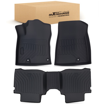 All-Weather Black Floor Mats compatible for Kia Niro 2023-2024 TPE Rubber Waterproof