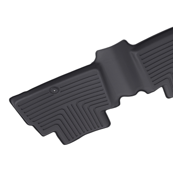 3-Row Floor Mats Liner compatible for Kia Telluride 2020-2025 TPE Rubber Black All Weather