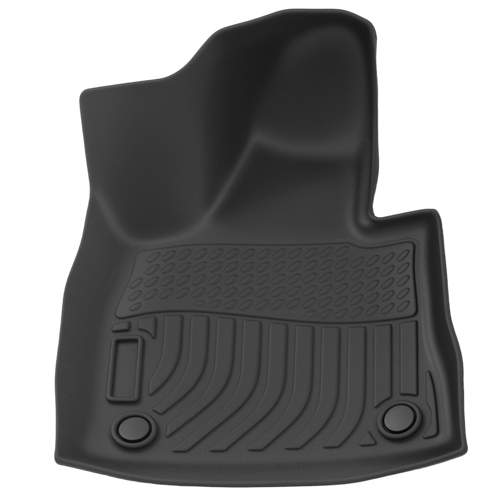 All-Weather Black Carpet Floor Mat compatible for Lincoln Aviator 6-Seats 2020-2024 TPE