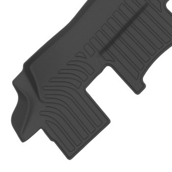 All-Weather Black Carpet Floor Mat compatible for Lincoln Aviator 6-Seats 2020-2024 TPE