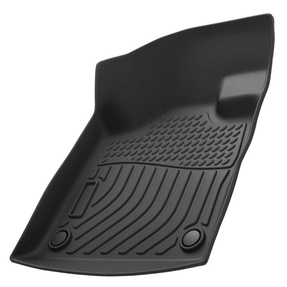 All Weather Black Floor Mats compatible for Lincoln Nautilus 2024-2025 TPE Rubber Anti-Slip