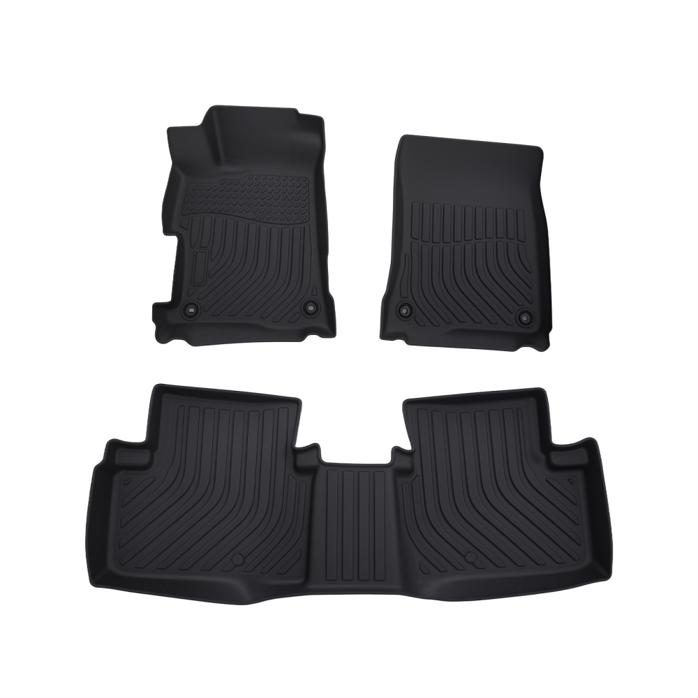 All-Weather Black Floor Mats compatible for Acura ILX 2013-2022 TPE Waterproof Custom