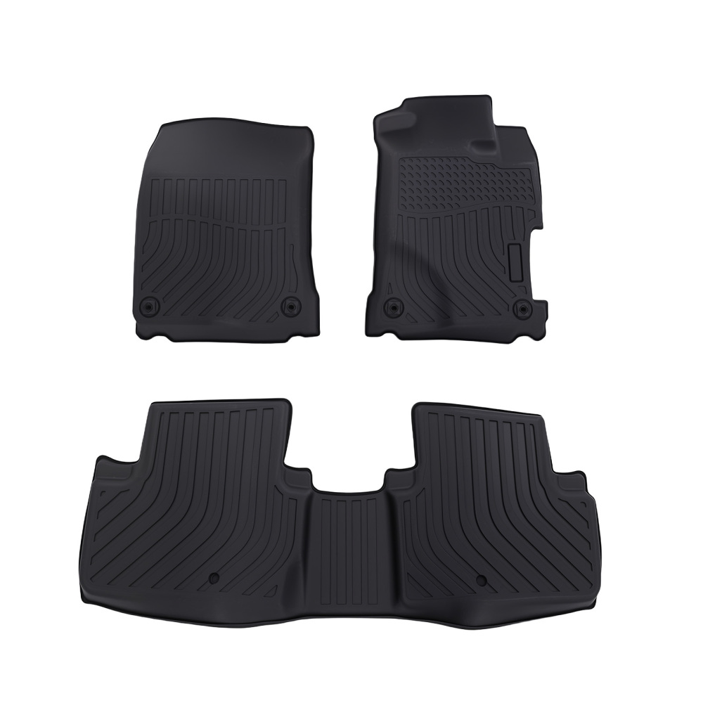 All-Weather Black Floor Mats compatible for Acura ILX 2013-2022 TPE Waterproof Custom